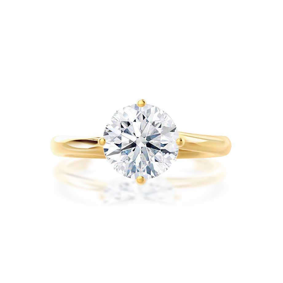 1.2 CT Round Solitaire  Lab Grown Diamond Engagement Ring