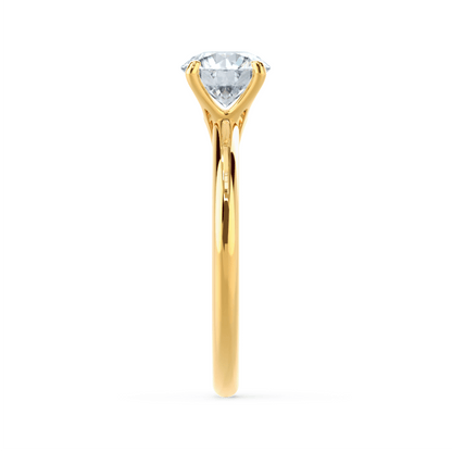 1.2 CT Round Solitaire Lab Grown Diamond Engagement Ring
