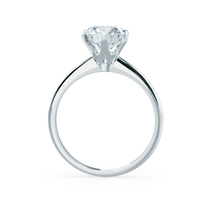 2.2 CT Round Solitaire Lab Grown Diamond Engagement Ring