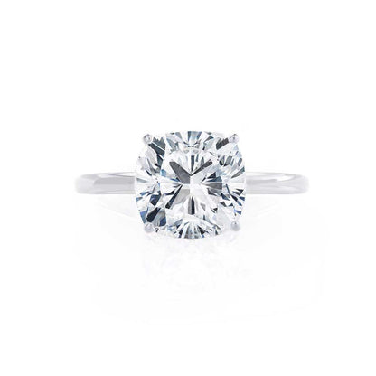 2 CT Cushion Solitaire Lab Grown Diamond Engagement Ring