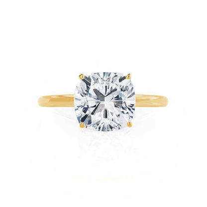 2 CT Cushion Solitaire Lab Grown Diamond Engagement Ring
