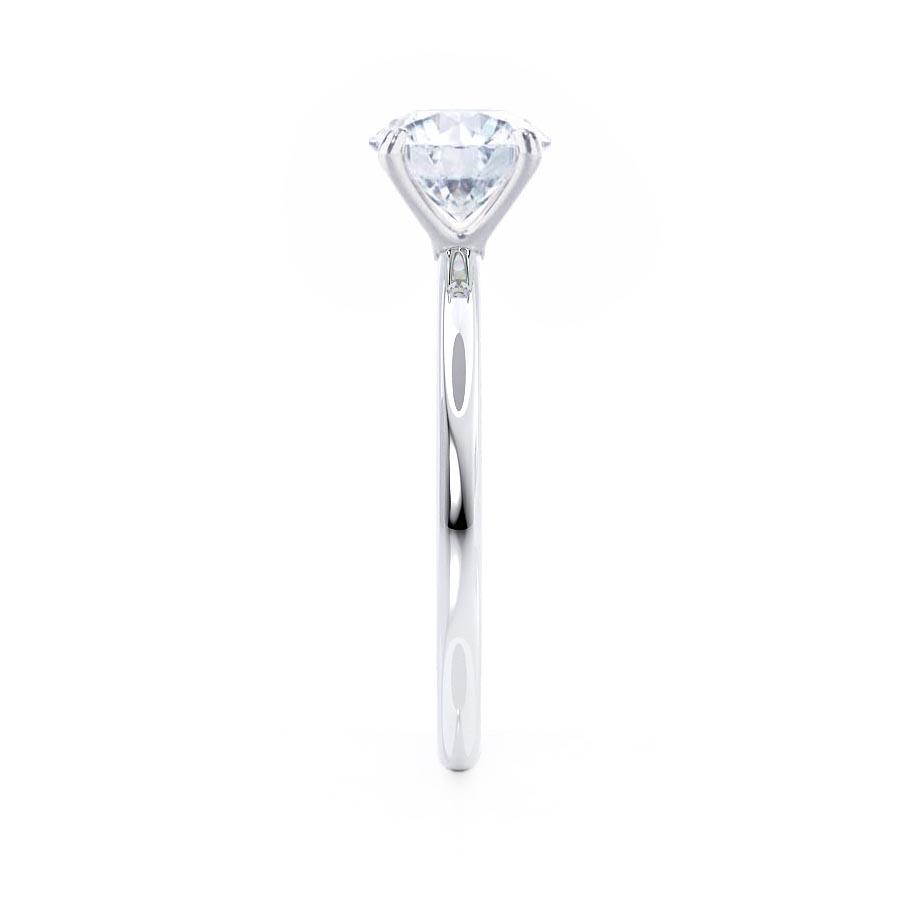 2 CT Cushion Solitaire Lab Grown Diamond Engagement Ring