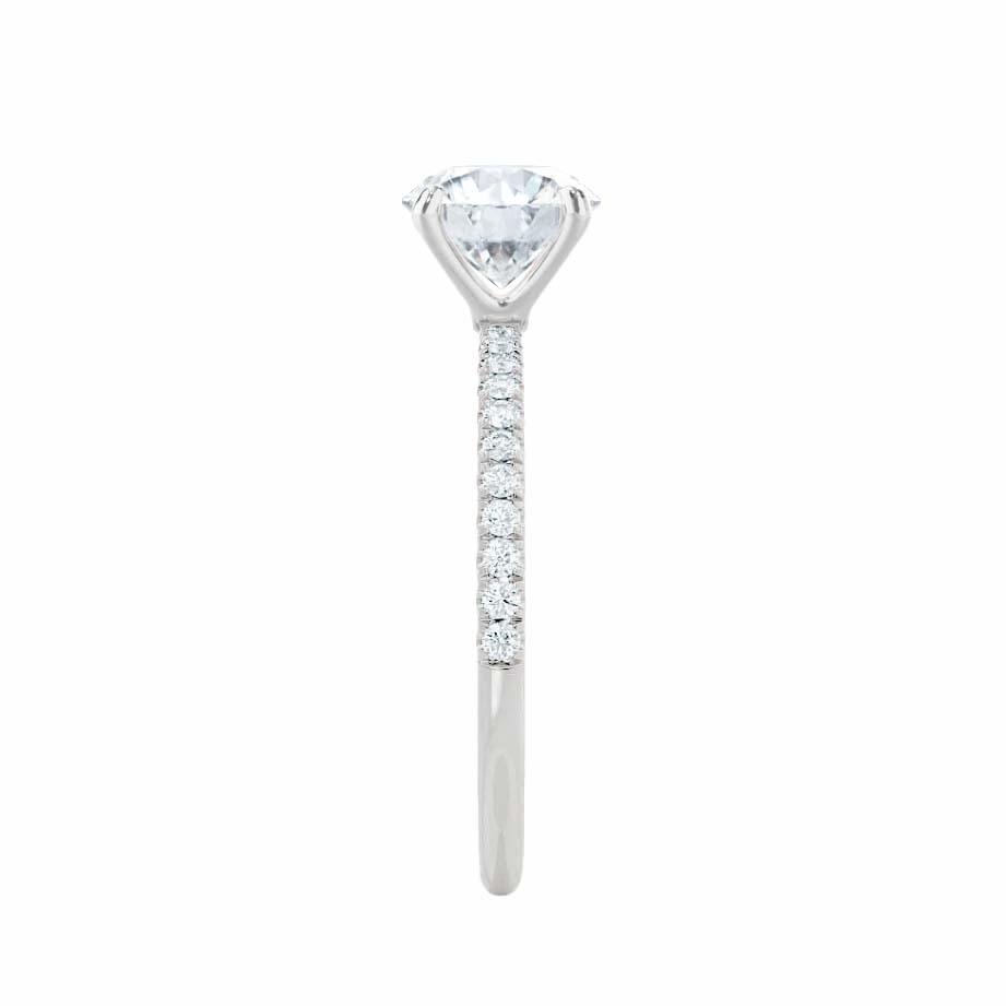 1.75 CT Elongated Cushion Pave Lab Grown Diamond Engagement Ring