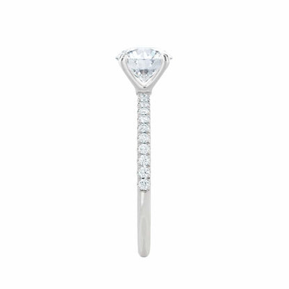 1.75 CT Elongated Cushion Pave Lab Grown Diamond Engagement Ring